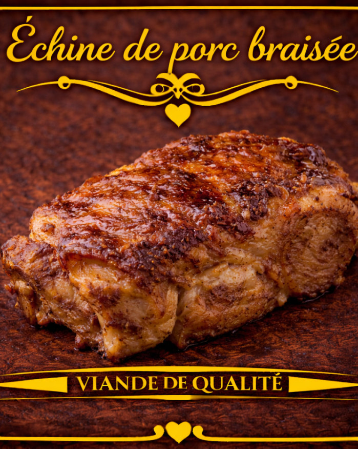 Echine de porc braisée 