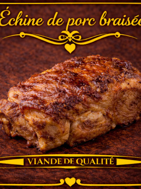 Echine de porc braisée 