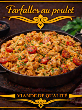 Farfalles au poulet 