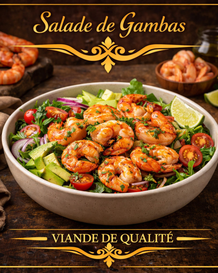 Salade de gambas 
