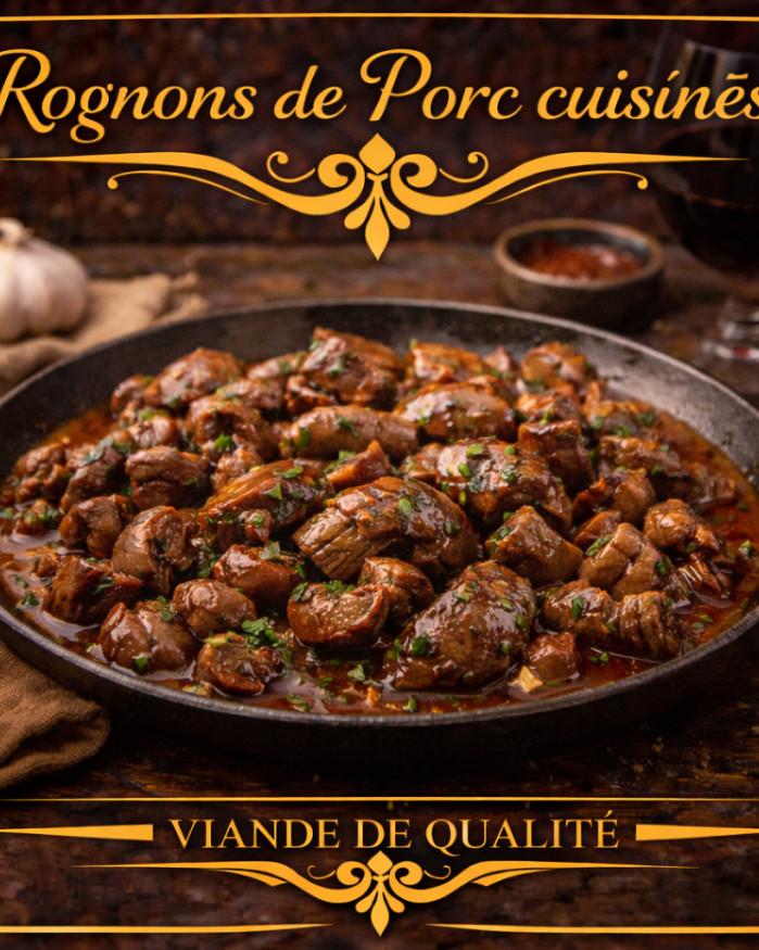 rognon de porc cuisiné