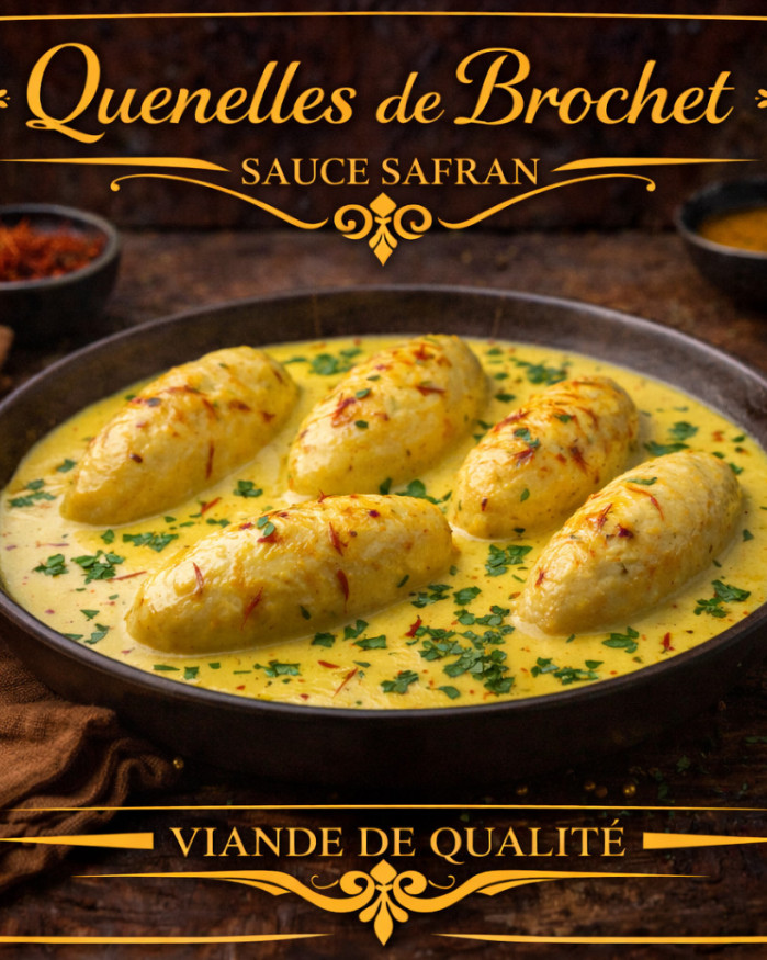 quenelle de brochet sauce safran