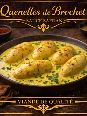 quenelle de brochet sauce safran