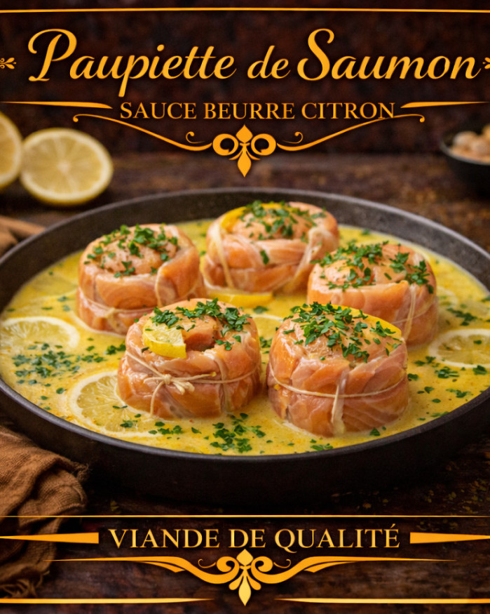 paupiette de saumon sauce beurre citron