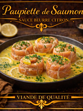 paupiette de saumon sauce beurre citron