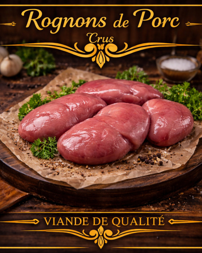 Rognons de porc crus